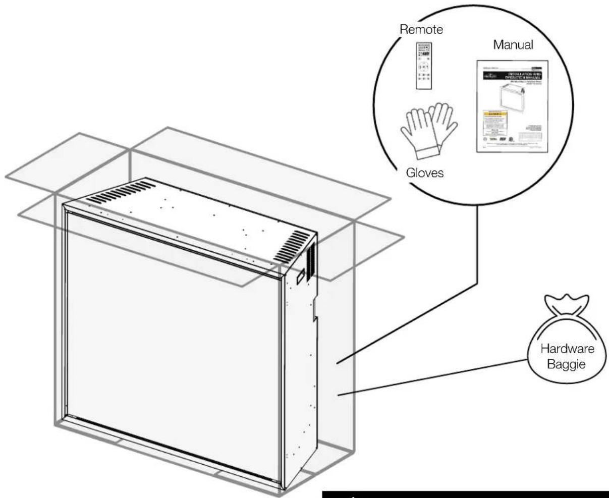 Napoleon Elevation Electric Fireplace NEFB42H-MF - unpacking and testing the appliance - 1