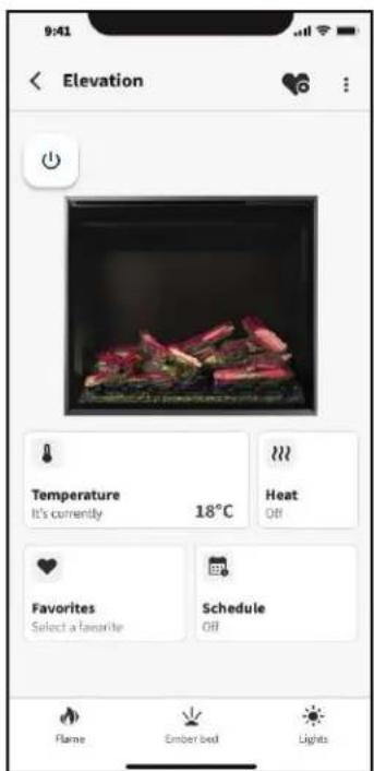Napoleon Elevation Electric Fireplace NEFB42H-MF - timer settings - 1