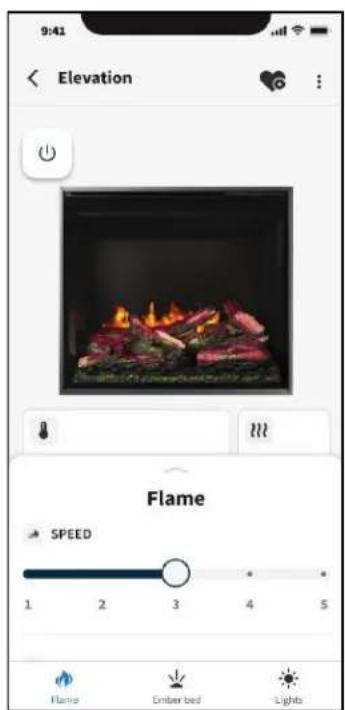 Napoleon Elevation Electric Fireplace NEFB42H-MF - flame setting - 1