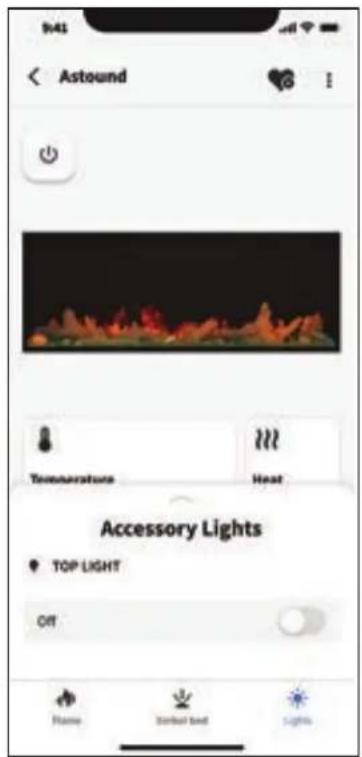 Napoleon Astound-Built In NEFB96AB - accessory lights settings - 1