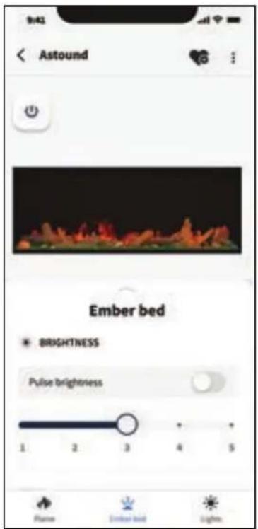 Napoleon Astound-Built In NEFB96AB - ember bed setting - 1