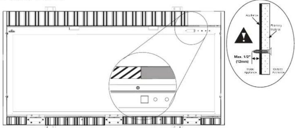 Napoleon Astound-Built In NEFB62AB - screw-safe areas - 1