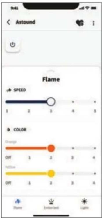 Napoleon Astound-Built In NEFB62AB - flame setting - 2