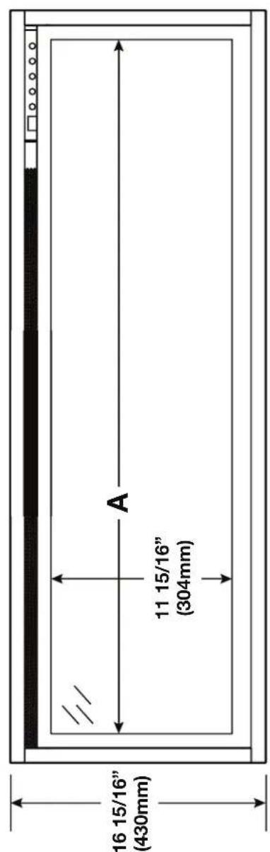 Napoleon Entice NEFL36CFH-1 - dimensions - 2