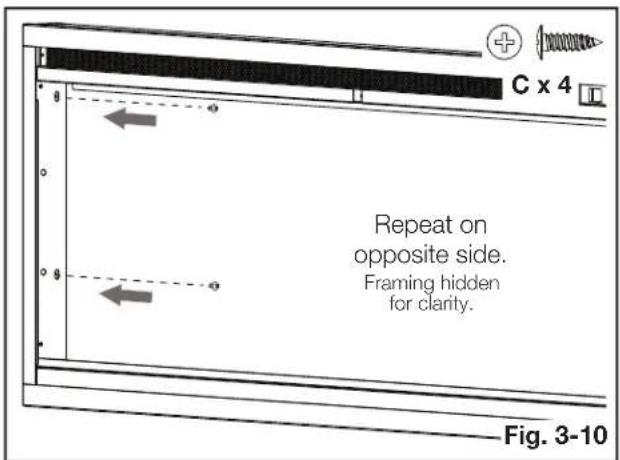 Napoleon Entice NEFL42CFH-1 - partially recessed installation - 4