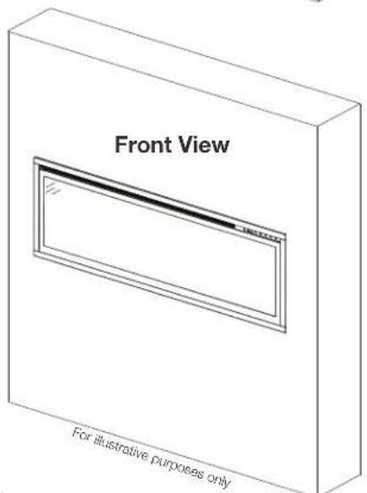 Napoleon Entice NEFL42CFH-1 - Partially-Recessed Installation - 1