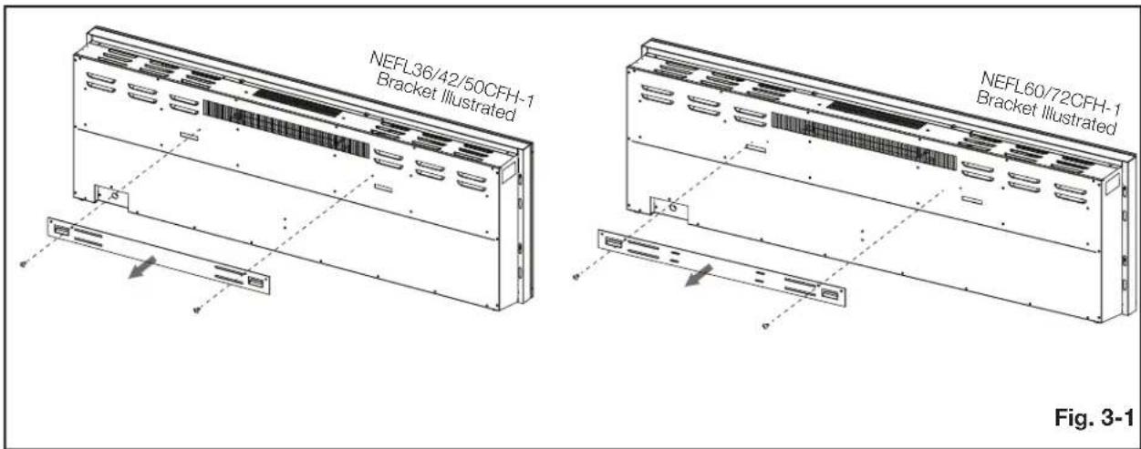 Napoleon Entice NEFL42CFH-1 - wall mount installation - 1