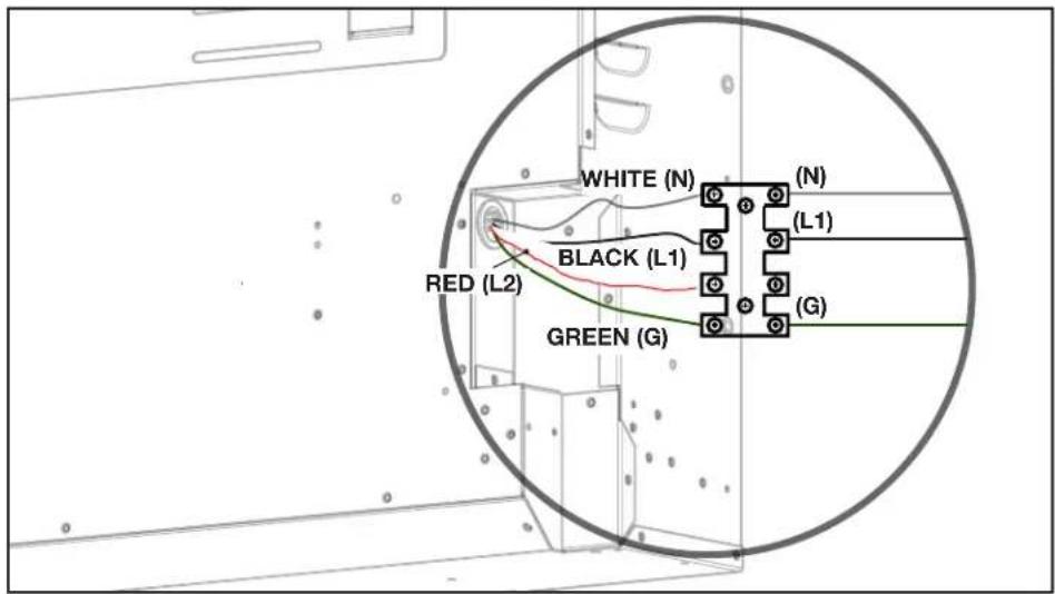 Napoleon Alluravision NEFL42CHD-1 - 120V hardwiring installation (NEFL42/50/60/74/100CHD-1 only) - 1