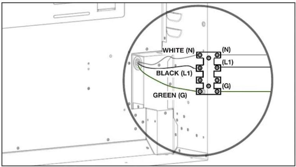 Napoleon Alluravision NEFL42CHD-1 - 120V hardwiring installation (NEFL42/50/60/74CHS-1 only) - 1