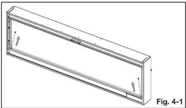 Napoleon Alluravision NEFL42CHD-1 - crystal ember installation - 1
