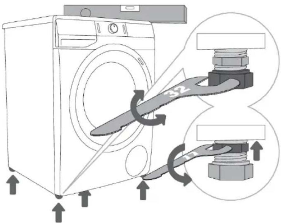 GORENJE WPNEI94A1DS - Réglagedespiedsajustables - 1