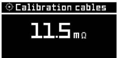 Calibration cables 11.5 mΩ