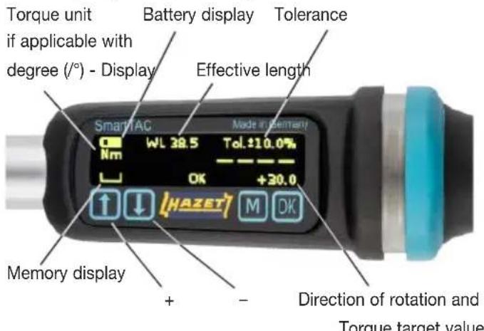 Hazet 7291-5 sTac - Display / Control panel - 1