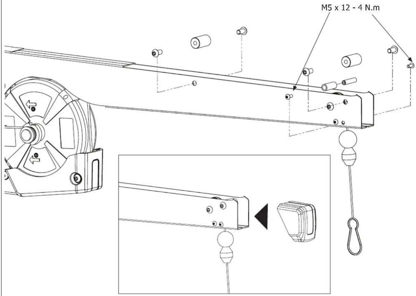 GYS BMW C7502654 - MONTAGE POTENCE / ASSEMBLY OF OVERHANGING ARM / MONTAGE AUSLEGER / ENSAMBLAJE DEL SOPORTE - 7