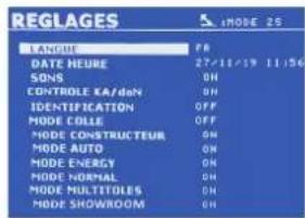 GYS BMW C7502654 - SETTINGS MENU - 1