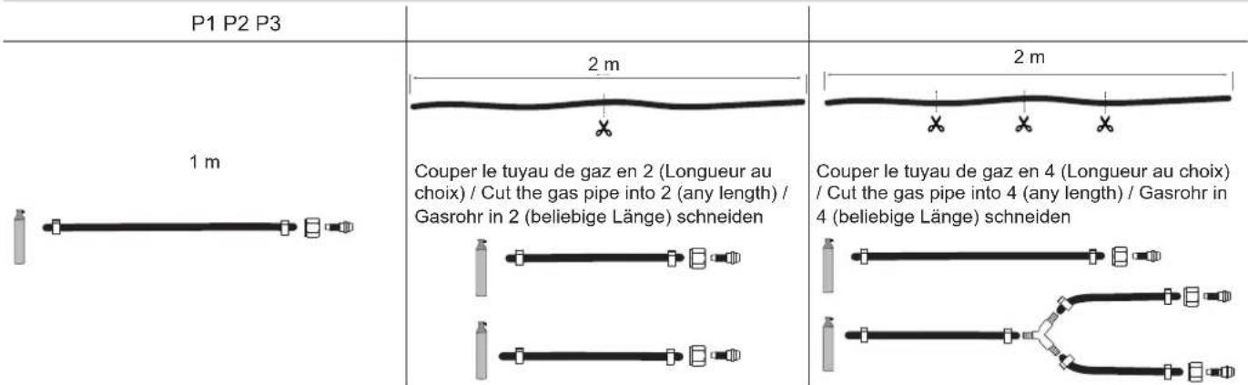 GYS P2 Auto - RACCORD GAZ / GAS FITTINGS / GASANSCHLUSS / CONEXIÓN DE GAS / ГАЗОВОЕ СОЕДИНЕНИЕ / GAS AANSLUITING / COLLEGAMENTO GAS - 1