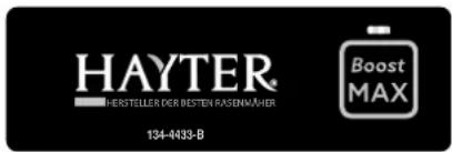 Hayter Hawk 43 - Sicherheits- und Anweisungsaufkleber - 3