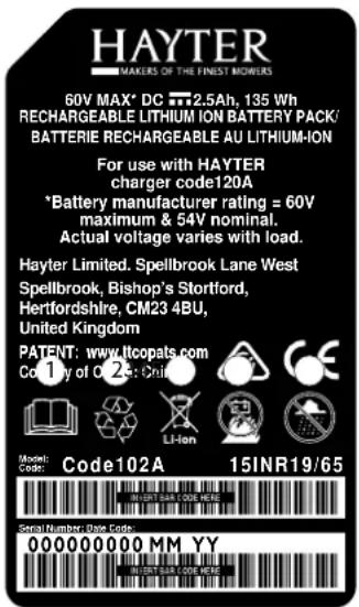 Hayter Hawk 43 - Safety and Instructional Decals - 9