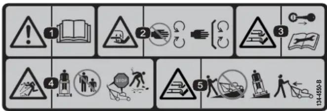 Hayter Hawk 36 - Calcomanías e instrucciones de seguridad - 6