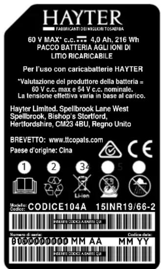 Hayter Hawk 36 - Adesivi di sicurezza e di istruzione - 8