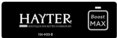 Hayter Hawk 36 - Sicherheits- und Anweisungsaufkleber - 3