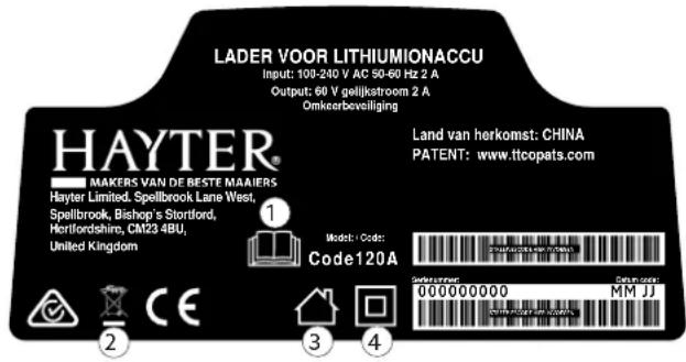 Hayter Hawk 36 - Veiligheids- en instructiestickers - 7