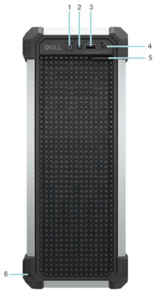 DELL PowerEdge T160 - Vue avant du système - 1