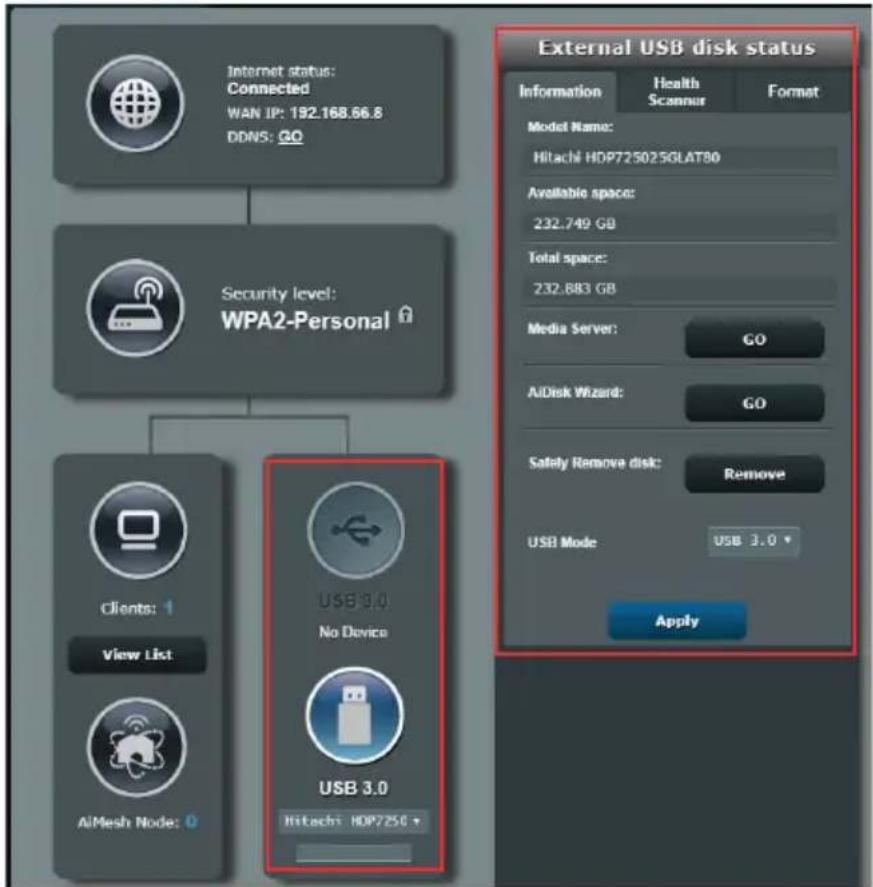 ASUS ZenWiFi BT10 - Surveiller un périphérique USB - 1