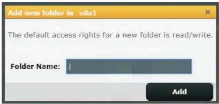 ASUS ZenWiFi BT10 - Pour ajouter un dossier : - 1