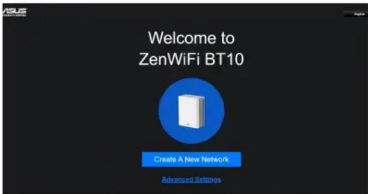 ASUS ZenWiFi BT10 - Utilisation de l'assistant de configuration internet avec autodétection : - 1