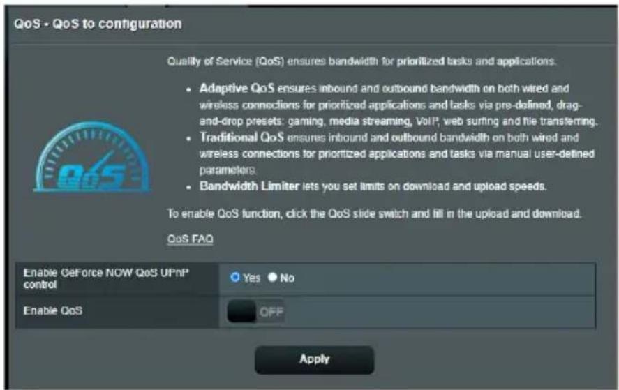 ASUS ZenWiFi BT10 - Gérer le service QoS (Qualité de service) - 1