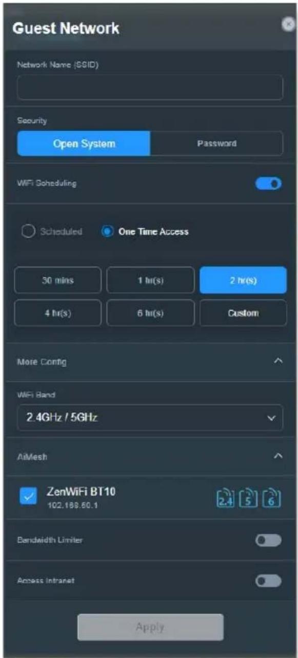 ASUS ZenWiFi BT10 - Pour créer un réseau invité : - 1