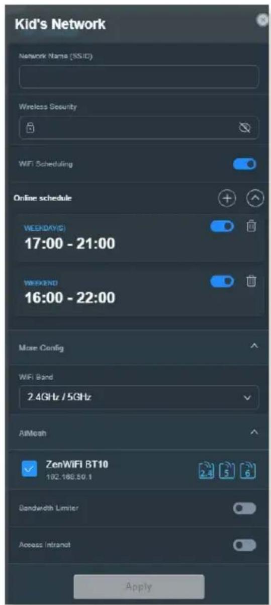ASUS ZenWiFi BT10 - Pour créer un réseau pour enfants : - 1