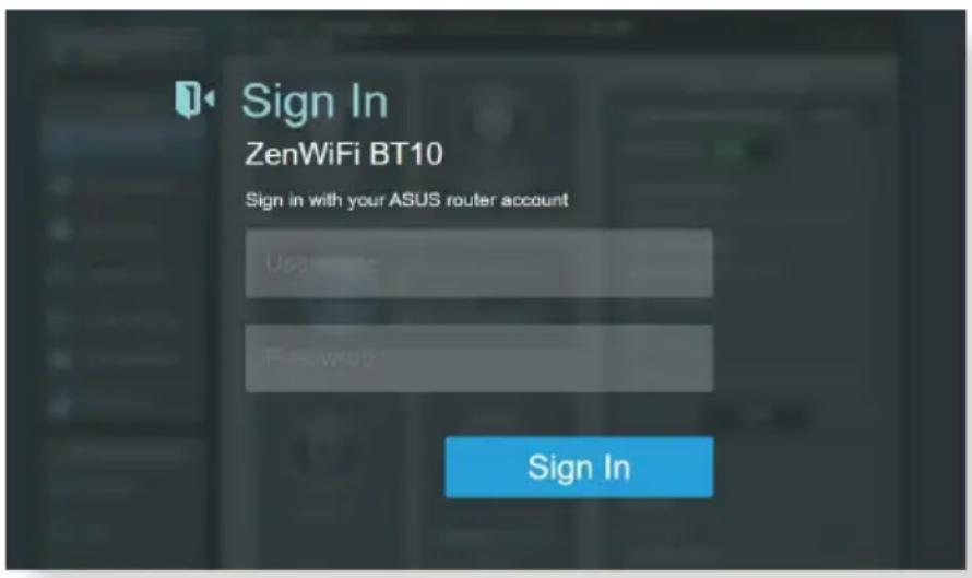ASUS ZenWiFi BT10 - Pour vous connecter à l'interface de gestion : - 1