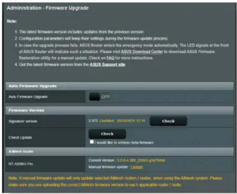 ASUS ZenWiFi BT10 - Mettez à jour le firmware. - 1