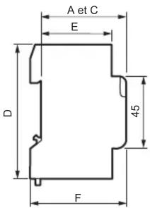 A et C E D 45 F