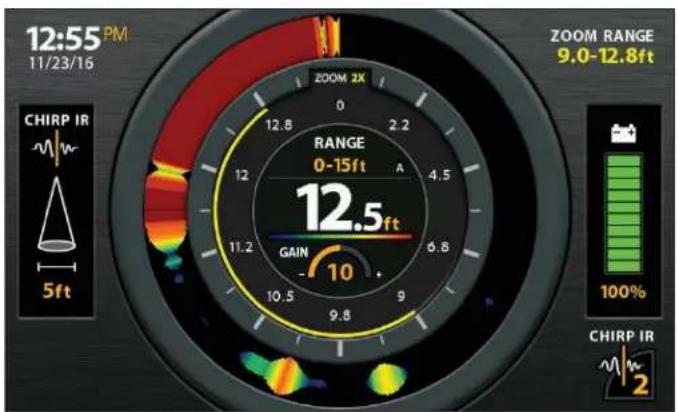 HUMMINBIRD HELIX 10 MSI+ GPS G4N - Afficher la vue pêche sur la glace - 1