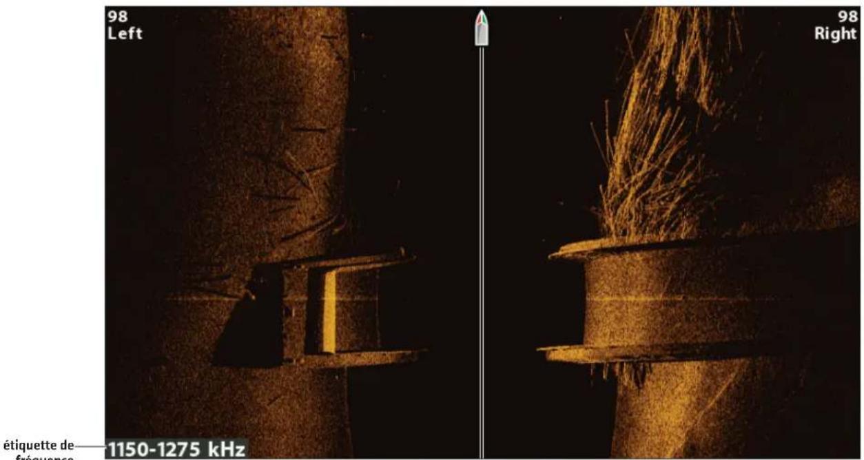 98 Left 98 Right étiquette de fréquence 1150-1275 kHz