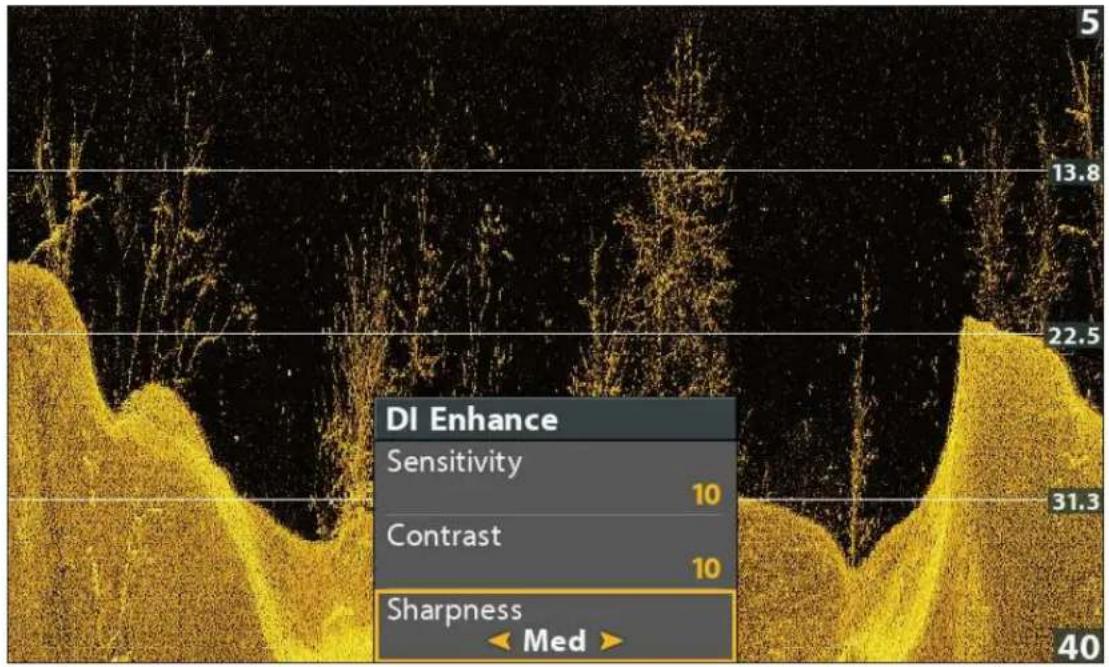 DI Enhance Sensitivity 10 Contrast 10 Sharpness Med >40