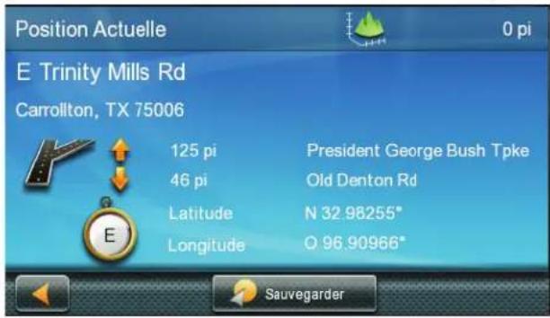 MAGELLAN Roadmate RV 9365T-LMB - Écran emplacement actuel - 1