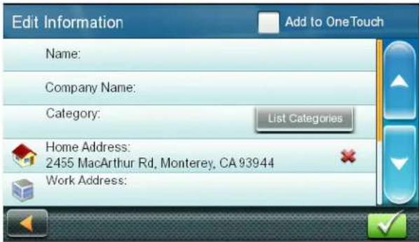 MAGELLAN Roadmate 2620-LM - Saving a Destination to Your Address Book - 1