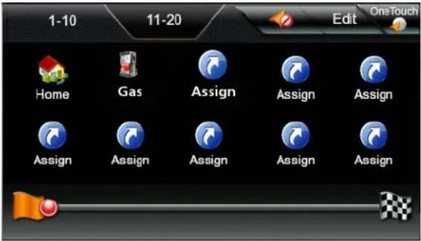 MAGELLAN Roadmate 2620-LM - Acesso do Menu OneTouch - 1