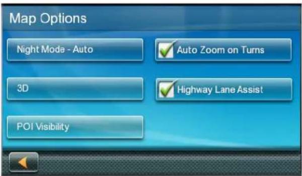 MAGELLAN Roadmate 2620-LM - Map Options - 1