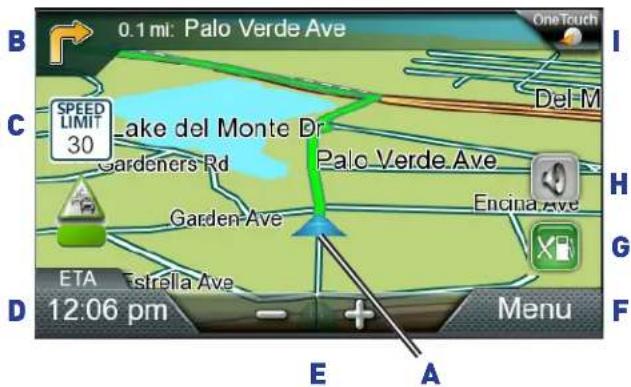 MAGELLAN Roadmate 2620-LM - Map Screen 3 - 1
