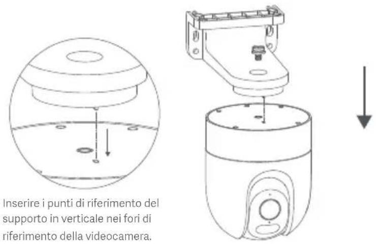 Xiaomi CW400 - Montaggio della videocamera su una parete - 1
