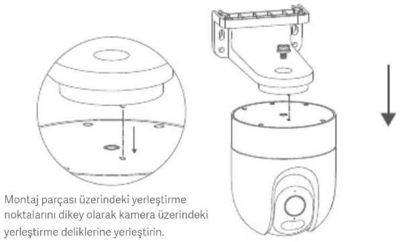 Xiaomi CW400 - Kameranın duvara monte edilmesi - 1