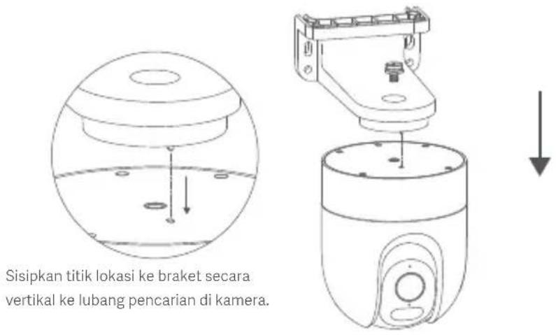 Xiaomi CW400 - Memasangkan kamera di dinding - 1