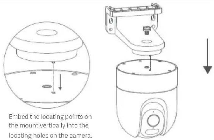 Xiaomi CW400 - Mounting the camera on a wall - 1