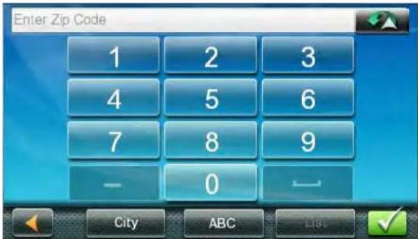 Enter Zip Code 1 2 3 4 5 6 7 8 9 — 0 — City ABC List ✓