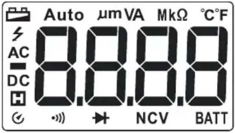 VOLTCRAFT VC131 SE - Display en symbolen - 1